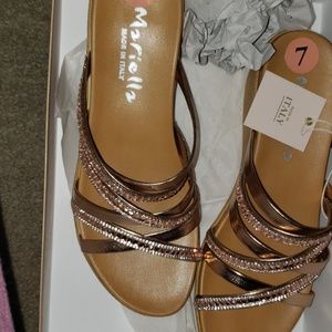 Mariella Rose Gold Sandals